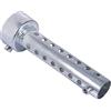 Keenso Silenziatore Silenziatore per Moto, Scarico Moto Universale Argento Can DB Killer Silenziatore Silenziatore Inserto Deflettore (45 mm)