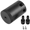Akozon oil catch can + Oil Catch Can, Universale in alluminio a due fori Serbatoio olio motore per auto Serbatoio Catch Can Kit serbatoio di s audio Ricambi auto