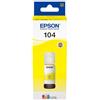 Epson C13T00P440 Flacone 104 Giallo EcoTank ET2710 ET2714 ET2720/1 ET4700 - C13T00P440