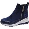 ANUFER Donna 5.5cm Tacco a Zeppa Finta Scamosciata Stivaletti Navy EU39