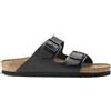 Birkenstock 051193 Arizona black, Natural Leather PIANELLE Uomo, Black EU 39