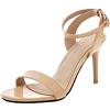 CUTEHEELS Sandali da donna alla moda, aperti, con tacco
