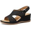 QUEEN HELENA Sandali Sportivi con Zeppa con Sottopiede Ortopedico Donna BZ394