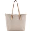 bugatti Ella grande borsa shopper bag-in-bag da donna, borsa da donna in similpelle, beige