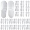 Generic 20 paia di pantofole usa e getta con sacchetto per gli ospiti, pantofole sfuse per hotel, spa, viaggi, casa senza scarpe, antiscivolo (bianco)