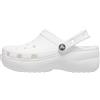 Crocs Women's Classic Platform Clog 41-42 EU White