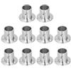 Hililand 10 set di staffe flangiate spesse, supporto tubo in acciaio inox brand per asta da armadio (Φ25)