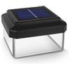 Green Blue Lampada solare a LED Copertura solare fino 8 ore bianco caldo (4000K) (1 pezzo 100x100 mm, Nero)