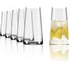 Stölzle Lausitz Set di 6 bicchieri da long drink Power da 460 ml, eleganti bicchieri da cocktail Highball per bevande, acqua e succhi di frutta, bicchieri da long drink di alta qualità in vetro di