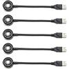 Junguluy 5X LED USB luce notturna proiettore luce notturna decorazione festa compleanno luce notturna lampada da portatile per soggiorno camera da letto, tramonto