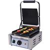 Attrezzature Professionali Piastra Grill WR1 Smart Line - Piastra Superiore e Inferiore Rigata - Dimensione Piano Cm 23,5 x 22,5