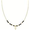 Amen Gioielli Collana Donna Amen CROCE in Acciaio Gold con Agata codice ACCL818387G
