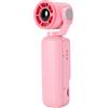 VBESTLIFE Fotocamera Portatile con Ventola Videocamera POV 4K 64MP, Obiettivo Rotante a 180°, con Display Digitale della velocità, per Viaggi All'aperto (PINK)