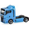 Herpa modello camion MAN TGX GN motrice 2 assi, azzurro chiaro, miniatura in scala 1:87, oggetto da collezione, Made in Germany, plastica