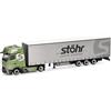 Herpa modello camion Mercedes-Benz Actros L ProCabin Gigaspace autoarticolato telonato a volume Stöhr Logistik, miniatura in scala 1:87, oggetto da collezione, Made in Germany, plastica