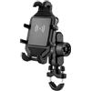 JBPIHZT Supporto Telefono Moto Bici Antifurto Carica Rapida Wireless 15W Specchietto Supporto Manubrio