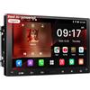 ATOTOZONE 9 pollici Android Autoradio 2 Din Android Auto CarPlay Wireless, Wi-Fi, Connessione Bluetooth IoT, Localizzazione GPS, Assistente AI Geolocalizzato, BGSleep, EQ/DSP/RDS, Aggiornamento OTA