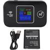 Ejoyous Router WiFi Mobile 4G LTE Fino a 300 Mbps con Display LCD per Europa Supporta 10 Dispositivi con Micro SIM STCRAGE e Alimentazione USB