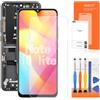 AGCUT Display LCD per Xiaomi Mi Note 10 Lite M2002F4LG / Note 10 M1910F4G / Note 10 Pro M1910F4S LCD Display Digitalizer Touchscreen Assembly + Strumenti (nero con telaio, senza impronta)