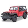 Maisto 31676 - Jeep Wrangler Modellino, Scala 1:18, Colori Assortiti: Giallo/Rosso