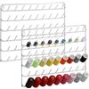 CADUKE Set di 2 supporti per filo da cucito, 54 bobine, supporto per filato/supporto per filo, organizer in metallo da appendere per ricamo, trapuntatura, cucito (bianco) 54 spool Sewing Thread Holder
