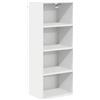 Roanoer Moderno pensile bianco, 40 x 29,5 x 100 cm, mobile da cucina, montaggio a parete, in legno, elegante armadio da cucina con spazio per stoviglie e utensili