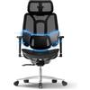 Hbada E3 Air Sedia Ufficio e Scrivania Ergonomica, con Supporto Lombare Dinamico a 3 Zone, Testiera Regolabile 3D, Braccioli Regolabili 3D, Nero senza Poggiapiedi