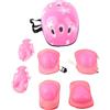 VBESTLIFE Attrezzatura per Pattinaggio a Rotelle per Bambini, Casco Protettivo con Guscio in PC Ammortizzante, Gomitiere, Ginocchiere, Polsini per Bambini 4-12, Set da 7 Pezzi per Prevenzione Cadute,