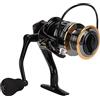 AOWINHIT Mulinello da Spinning Completamente in Metallo Dal Design Leggero per la Pesca in Mare e in Acqua dolce. Rapporto di Trasmissione 5.2:1 (HE5000)
