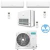 Hisense Climatizzatore Condizionatore Hisense R32 Trial Split Inverter Hi Comfort Wifi più Console 9000 + 12000 + 9000 BTU con U.E. 4AMW81U4RJC Classe A++/A+