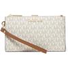 Michael Kors Adele, Cinturino con Doppia Cerniera Donna, Colore: Rosso, 5x16x27 cm (W x H x L)