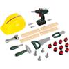 Theo Klein 8417 Set da artigiano Bosch, 37 pezzi I Trapano avvitatore cordless p