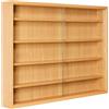 Inter Link Espositore da parete per oggetti da collezione Mobile a 4 ripiani 5 scomparti per miniature MDF Decoro Faggio (80x60x9,5 cm) Acquario