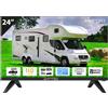 Antteq Televisore LED 24 Pollici (60 cm) HD con 12V Senza Smart TV Triple Tuner