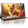 COOLHOOD Monitor Portatile, 18.5 Pollici Schermo Portatile IPS 1080P HDR FreeSyn