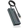 RAIDSONI ICY BOX Hub USB 3.2 7 porte USB-C 1xUSB-C PD 20W, 6xUSB-C3.2 (Gen2)