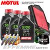 Motul + Hiflo + Ngk Tagliando HONDA CBR 650 F 2014 2015 2016 2017 2018 (5100 10W30 Filtri candele)