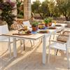 MIlani Home VIDUUS - tavolo da giardino allungabile in alluminio e polywood