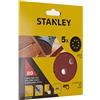 STANLEY STA32007-XJ5 Dischi x rotorbitale 115 mm. grana 80
