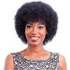 hairyhme Parrucca di capelli umani afro da donna, capelli corti ricci crespi naturali, ricambio per capelli afroamericani, colore naturale soffice (15,2 cm, colore naturale)