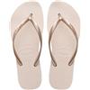 Havaianas HAV.Slim Flatform - Sandali unisex per adulti, Beige, 37/38 EU