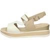 Valleverde Sandali Donna 55580-2026 in Pelle Argento Scarpe Casual Comode, Leggere e Flessibili, Ideali per Primavera Estate. EU 37