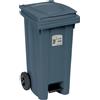 Stefanplast Bidone spazzatura carrellato con pedale Stefanplast 120 l grigio
