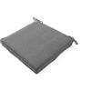 Cuscino per sedia grigio 40x40x5 cm