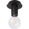 Globo lighting Plafoniera a 1 luce Hermine in metallo nero opaco 1XE27 54030-1D/40