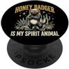 Animale Totem Tasso Del Miele Honey Badger Is My Spirit Animal PopSockets PopGrip Adesivo