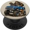 Jeff Hobrath Divertente Bigfoot Off-Road Truck Sasquatch Vintage 4x4 Cartoon PopSockets PopGrip Adesivo