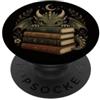 Dragon Fantasy Book Worm Bookish Book Lo Simpatico Cottagecore Dragons con Libri Lettura Libro PopSockets PopGrip Adesivo