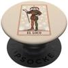 Spanish Tarot Arcana Jester Retro Card A The Fool Tarot Jester, Major Arcana 0, Arte retrò spagnola PopSockets PopGrip Adesivo