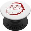 Retro Santa Claus Face Classic Christmas Vintage Santa Face Natale Vacanze Cheer PopSockets PopGrip Adesivo
